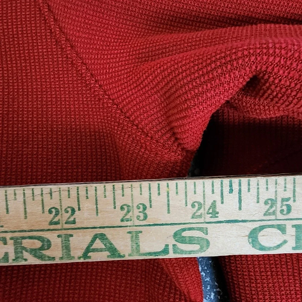 Under Armour Jacket Pullover Sz 2XL Red Orange Mens 1/4 Zip Long Sleeve Loose - Picture 6 of 7